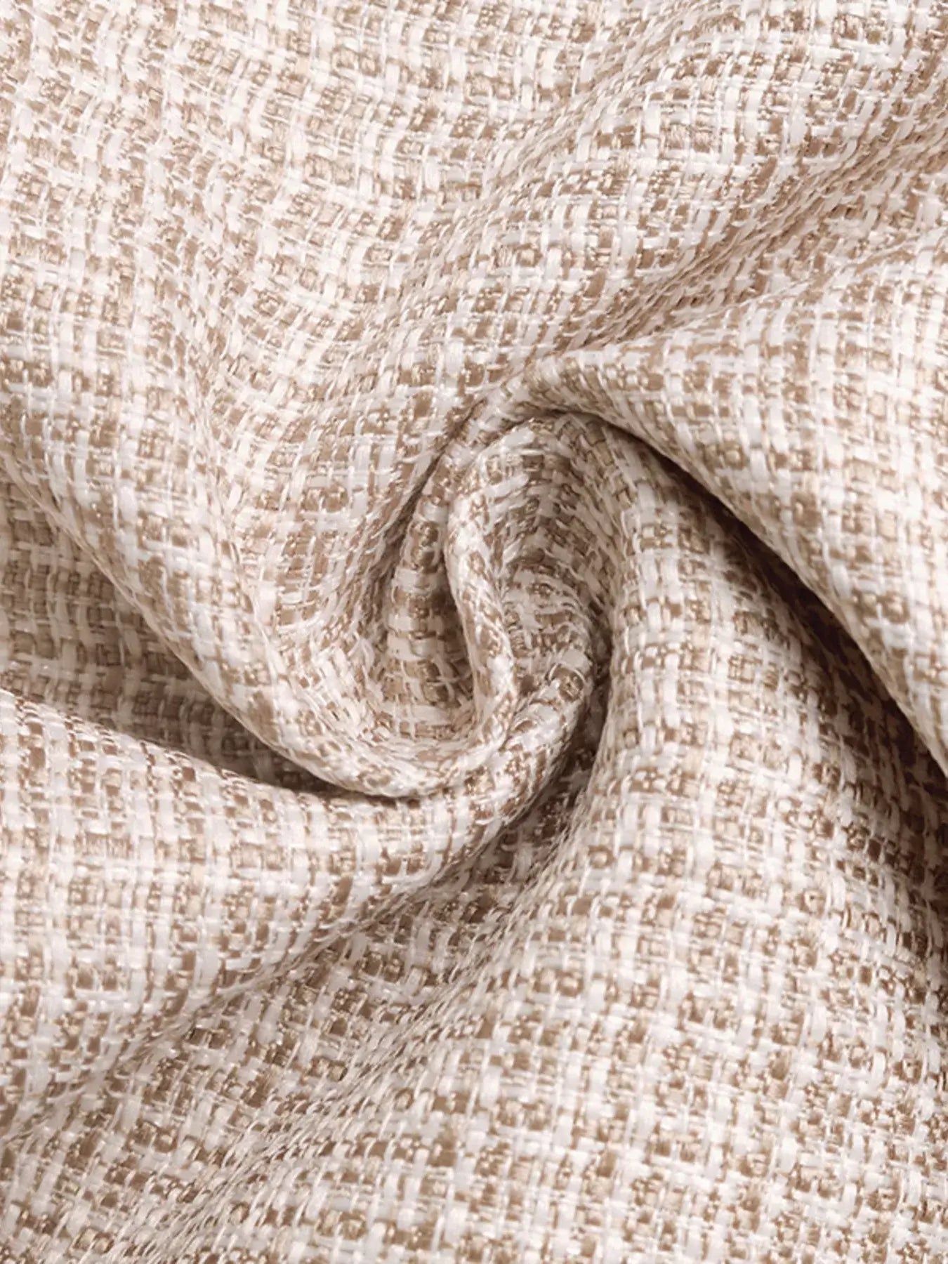 Close-up of textured fabric used for the Button Up Long Sleeve Jacket with Pockets for Women.