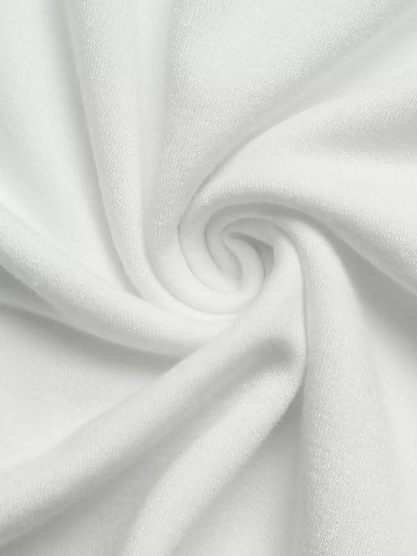 Lace Detail Long Sleeve Drawstring Hoodie white fabric texture showcasing softness and comfort for casual chic styles.