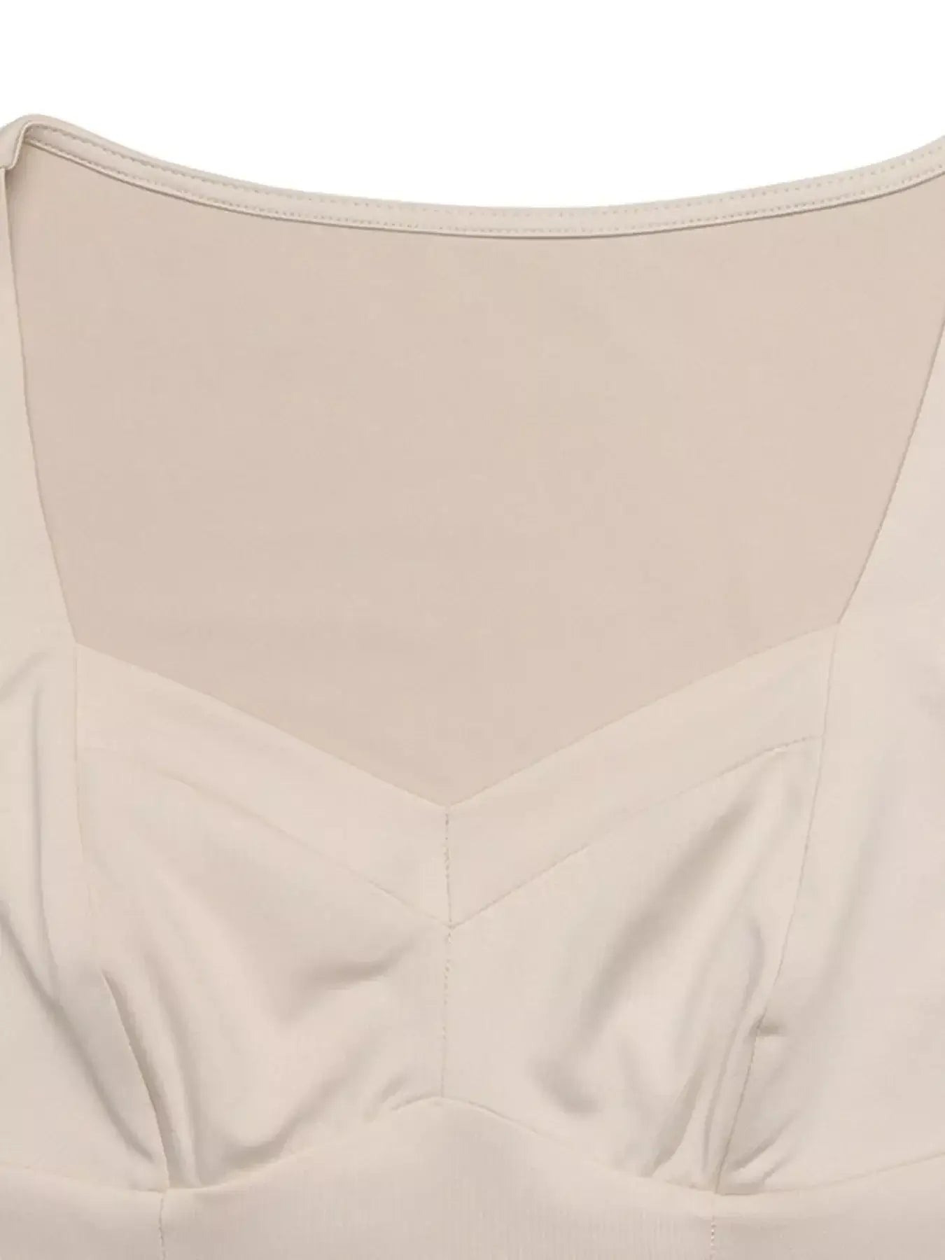 Close-up of the sweetheart neck balloon sleeve bodysuit showcasing the elegant neckline and soft fabric texture.